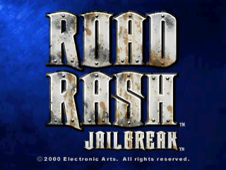 Road Rash title screen for Playstation